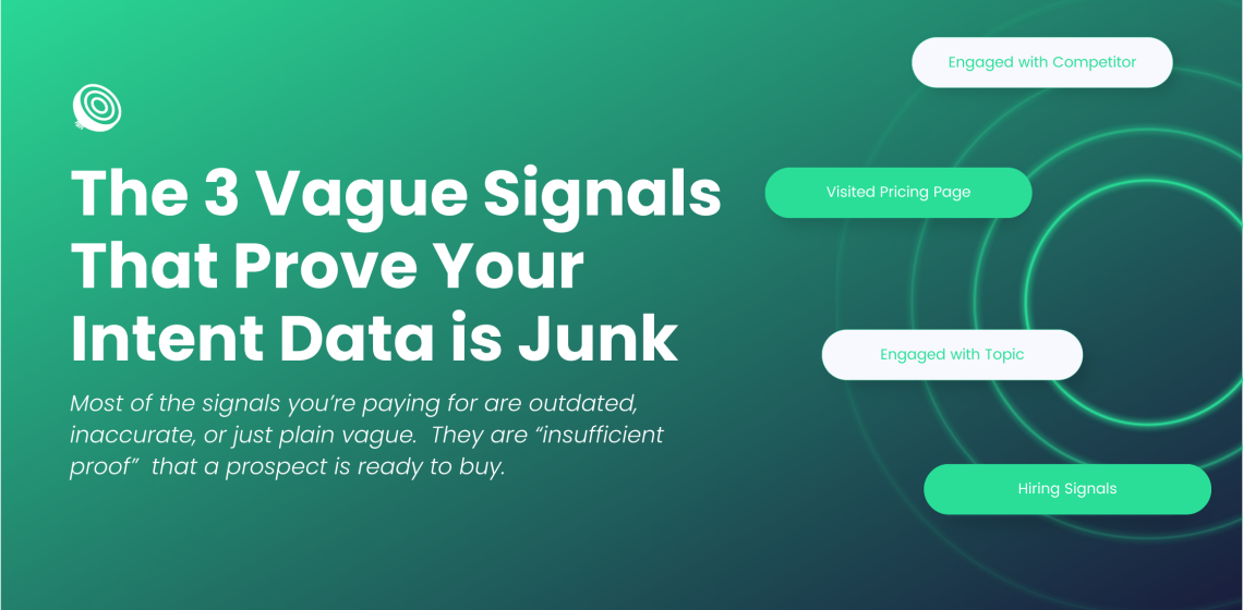 That Prove Your Intent Data is Junk